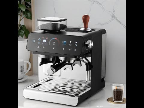 Semi-auto professional double boiler latte coffee machine innovative espresso maker with bean grinder