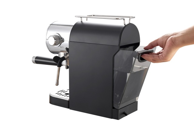Espresso Machine 20 Bar, Compact Espresso Maker with Steam Milk Frother, Coffee Machine with 34oz Removable Water Tank for Cappuccino, Latte, Black
