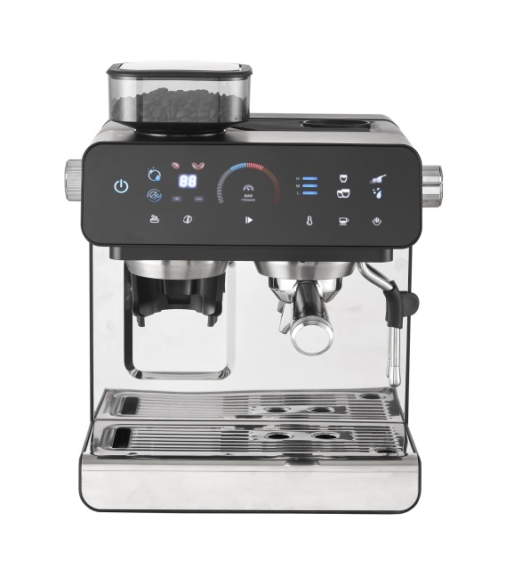 Semi-auto professional double boiler latte coffee machine innovative espresso maker with bean grinder