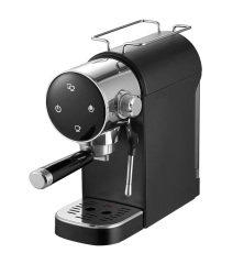 Espresso Machine 20 Bar, Compact Espresso Maker with Steam Milk Frother, Coffee Machine with 34oz Removable Water Tank for Cappuccino, Latte, Black