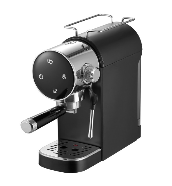 Espresso Machine 20 Bar, Compact Espresso Maker with Steam Milk Frother, Coffee Machine with 34oz Removable Water Tank for Cappuccino, Latte, Black