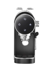 Espresso Machine 20 Bar, Compact Espresso Maker with Steam Milk Frother, Coffee Machine with 34oz Removable Water Tank for Cappuccino, Latte, Black
