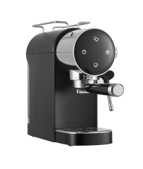Espresso Machine 20 Bar, Compact Espresso Maker with Steam Milk Frother, Coffee Machine with 34oz Removable Water Tank for Cappuccino, Latte, Black