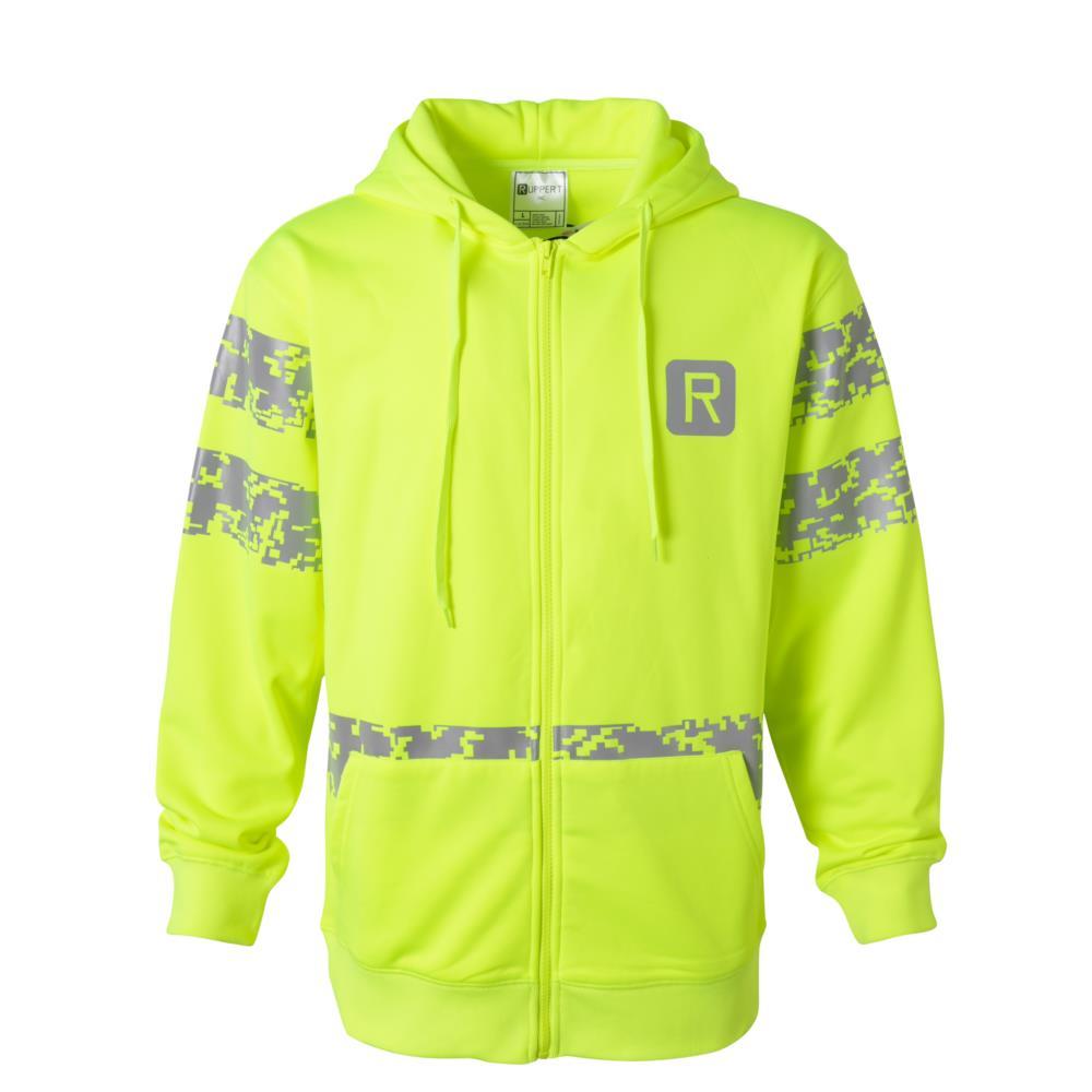 Longtouch - Customized Safety Zipper Hi-Vis Fleeced Hoodie - Visibility Jacket