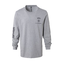 Customized print combed cotton men's long sleeve t-shirts