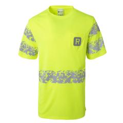 Customized mens Reflect light safety t-shirt