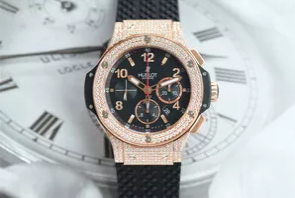HUBLOT BIGBANG 定制改裝 鑲嵌 VS級真鉆 包18K玫瑰真金