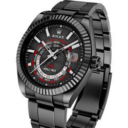 勞力士 Rolex Sky-Dweller 縱航者 天行者 俄羅斯DIW改裝廠 World Timer Black Red