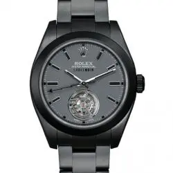 Rolex 勞力士 MILGAUSS 格磁型 116400 瑞士Label Noir改裝廠 LNT01HS-01 陀飛輪