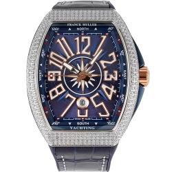 法兰克穆勒 Franck Muller Vanguard Yachting V 45 SC DT AC BL (Diamond) 蓝面镶钻