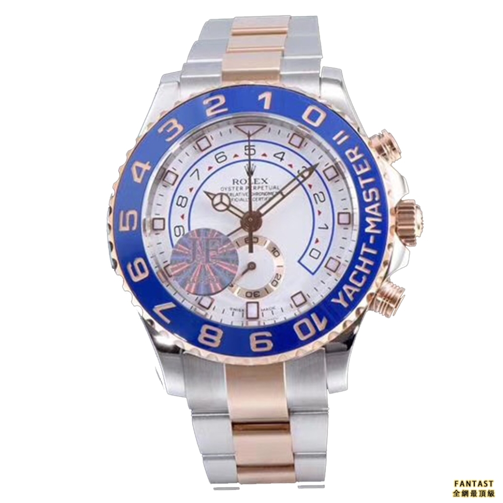 AR廠 高仿勞力士 Rolex Yacht Master II 遊艇名仕II系列116680 間玫瑰金 白色盤銀色時分針  C廠 CLEAN廠