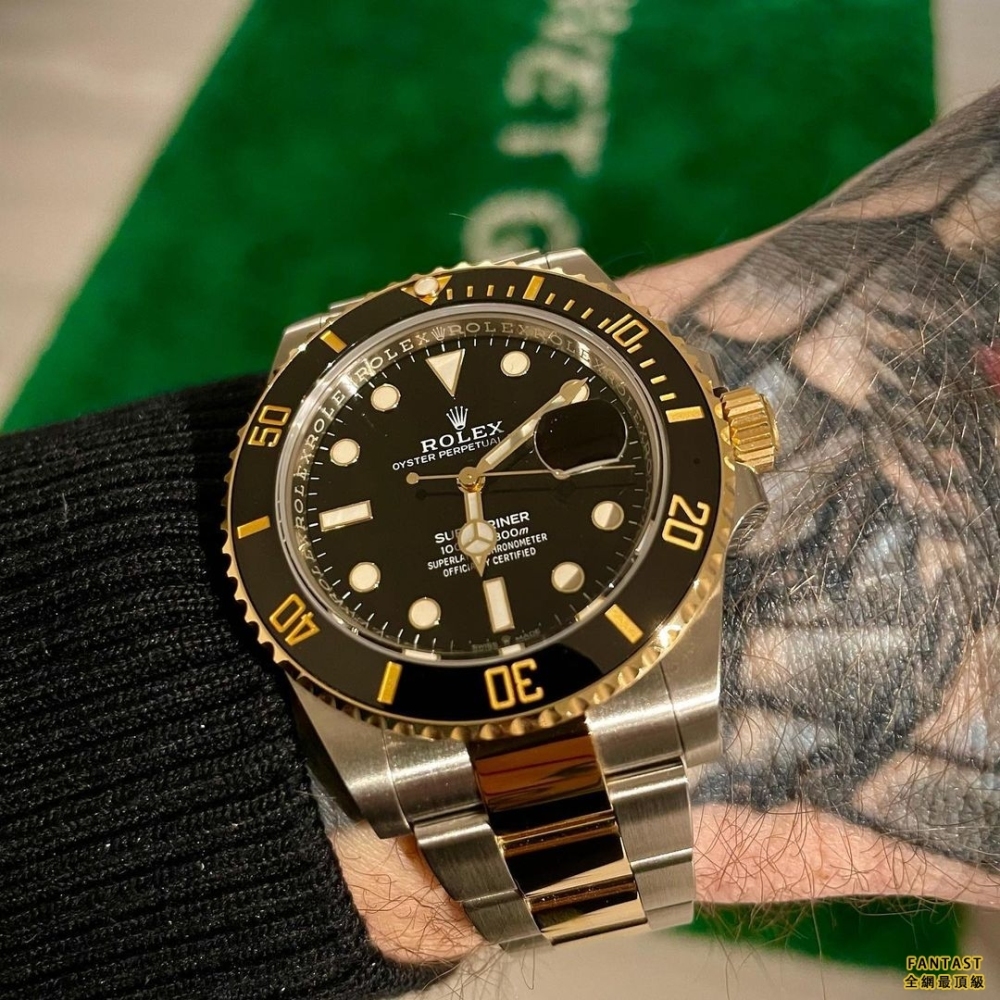 市场最真版本 N廠 C廠 CLEAN廠 2020新款勞力士 Rolex 潛航者 Submariner 41MM 間金黑水鬼 M126613LN-0002