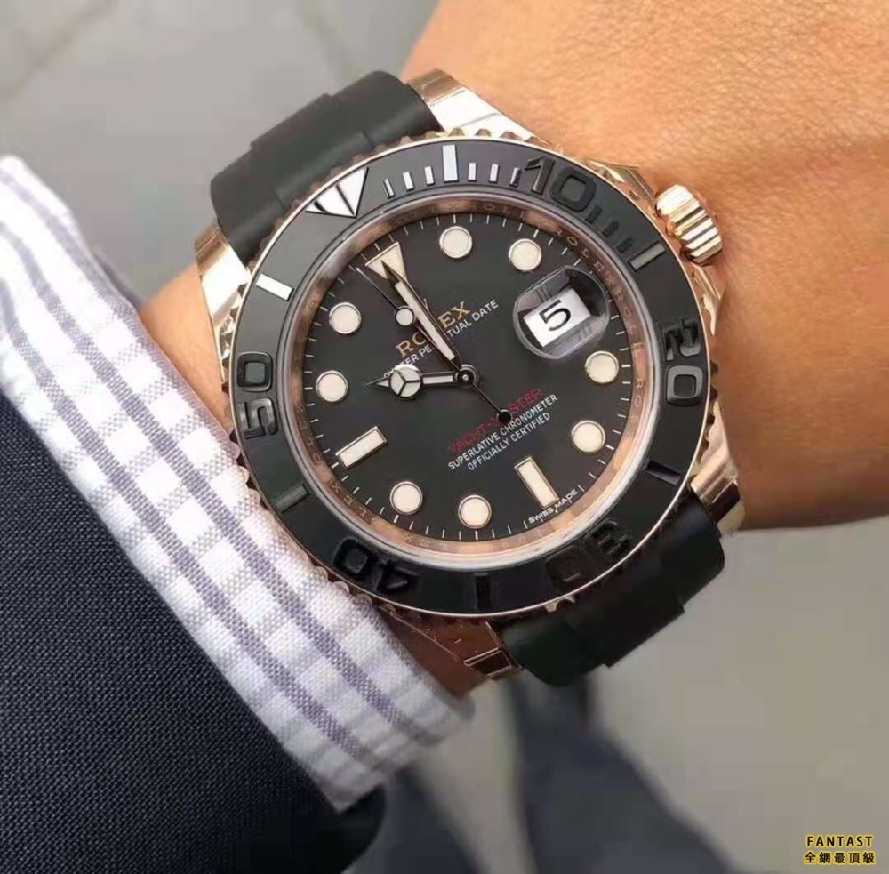 N廠 勞力士 Yacht-Master 116655 遊艇名仕系列 玫瑰金 40MM男裝腕表  C廠 CLEAN廠