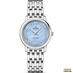 （市場最真最新版本）蝶飛歐米茄高仿女表 zf廠 424.10.27.60.57.001 藍盤 復刻手表