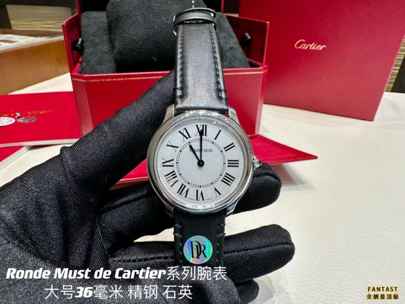 （市場最新最真版本）Cartier卡地亞Ronde Must倫敦系列石英腕表