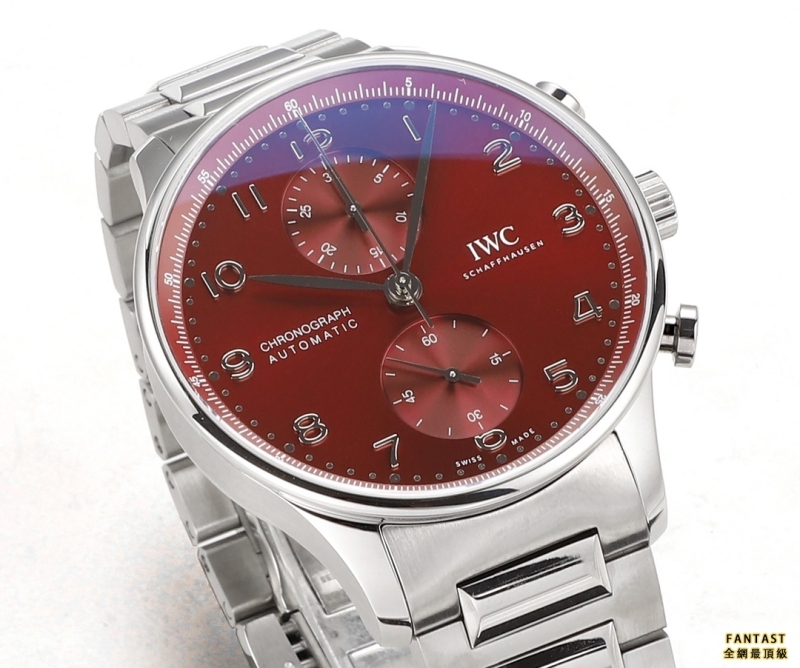 （市場最新最真版本）V6S新品，IWC萬國表為其經典全新葡萄牙系列計時腕表推出首款精鋼表鏈款式