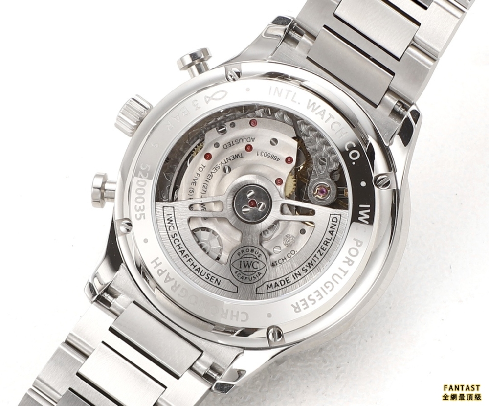 （市場最新最真版本）V6S新品，IWC萬國表為其經典全新葡萄牙系列計時腕表推出首款精鋼表鏈款式