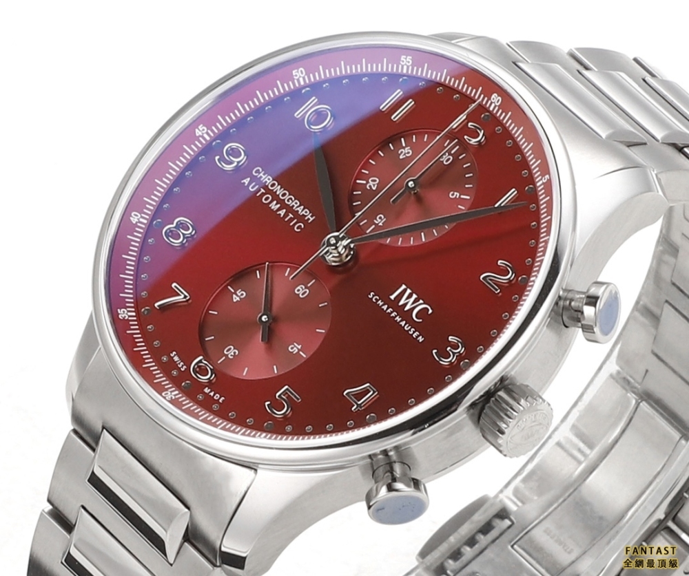 （市場最新最真版本）V6S新品，IWC萬國表為其經典全新葡萄牙系列計時腕表推出首款精鋼表鏈款式