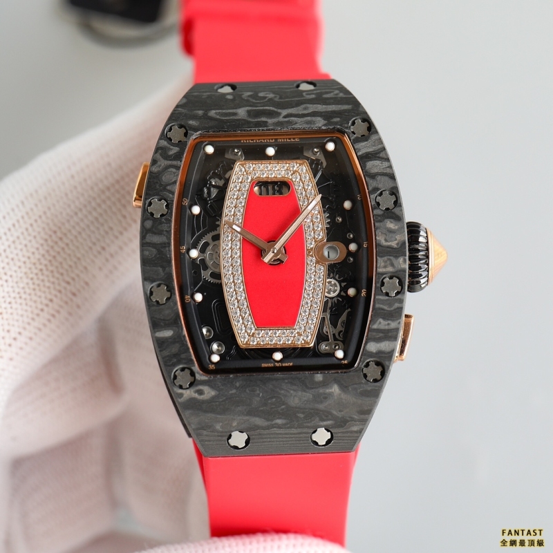 （市場最新最真版本）理查德米勒Richard Mille （RM037）女款碳纖維 陶瓷 腕表系列