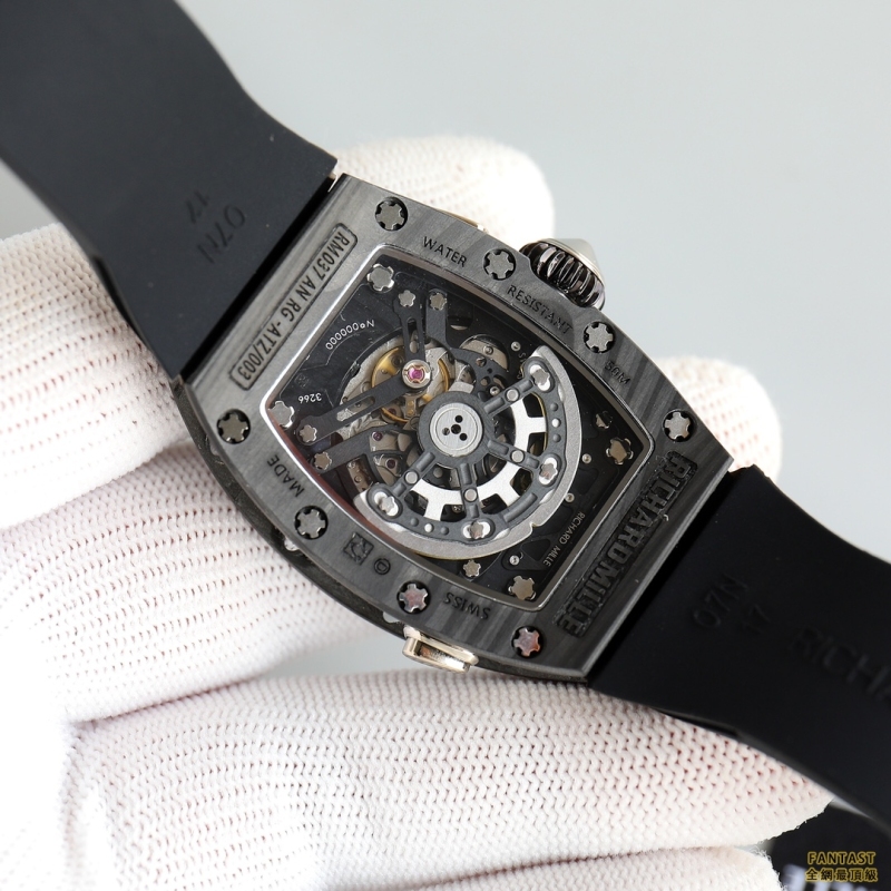 （市場最新最真版本）理查德米勒Richard Mille （RM037）女款碳纖維 陶瓷 腕表系列