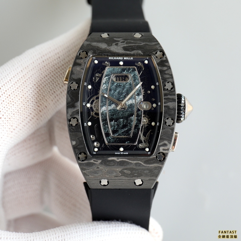 （市場最新最真版本）理查德米勒Richard Mille （RM037）女款碳纖維 陶瓷 腕表系列