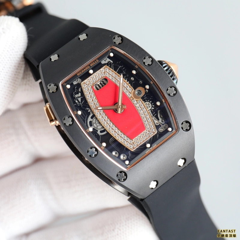 （市場最新最真版本）理查德米勒Richard Mille （RM037）女款碳纖維 陶瓷 腕表系列