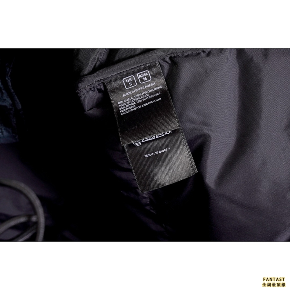 The North Face 1996 NUPTSE TNF 北面限量黑綠斑馬羽絨服