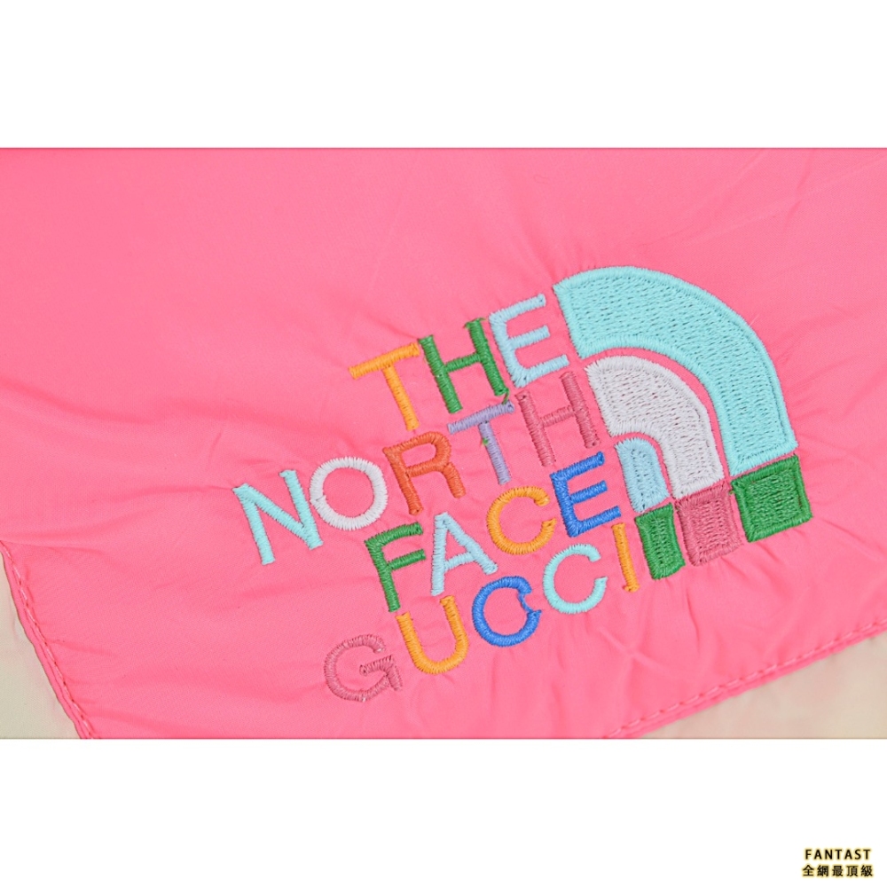 Gucci古馳 X THE NORTH FACE北面 聯名款立領羽絨馬甲 