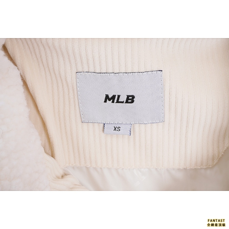 MLB 22Fw燈芯絨短款立領羽絨服