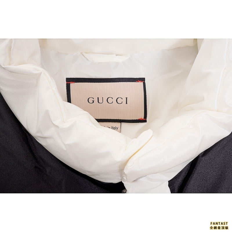 Gucci/古馳 22ss 紅綠織帶羽絨服