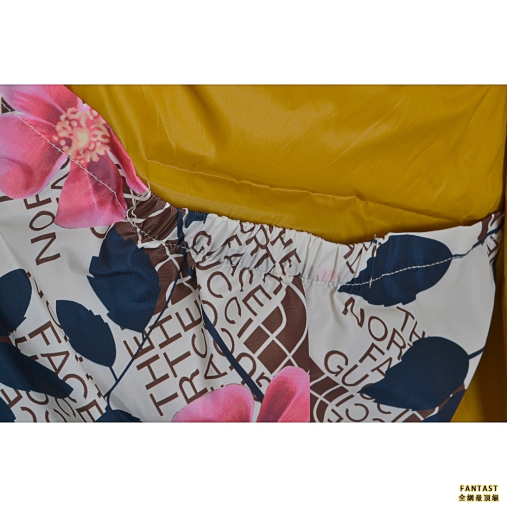 Gucci X The North face 聯名款 花卉馬蹄 連帽羽絨服