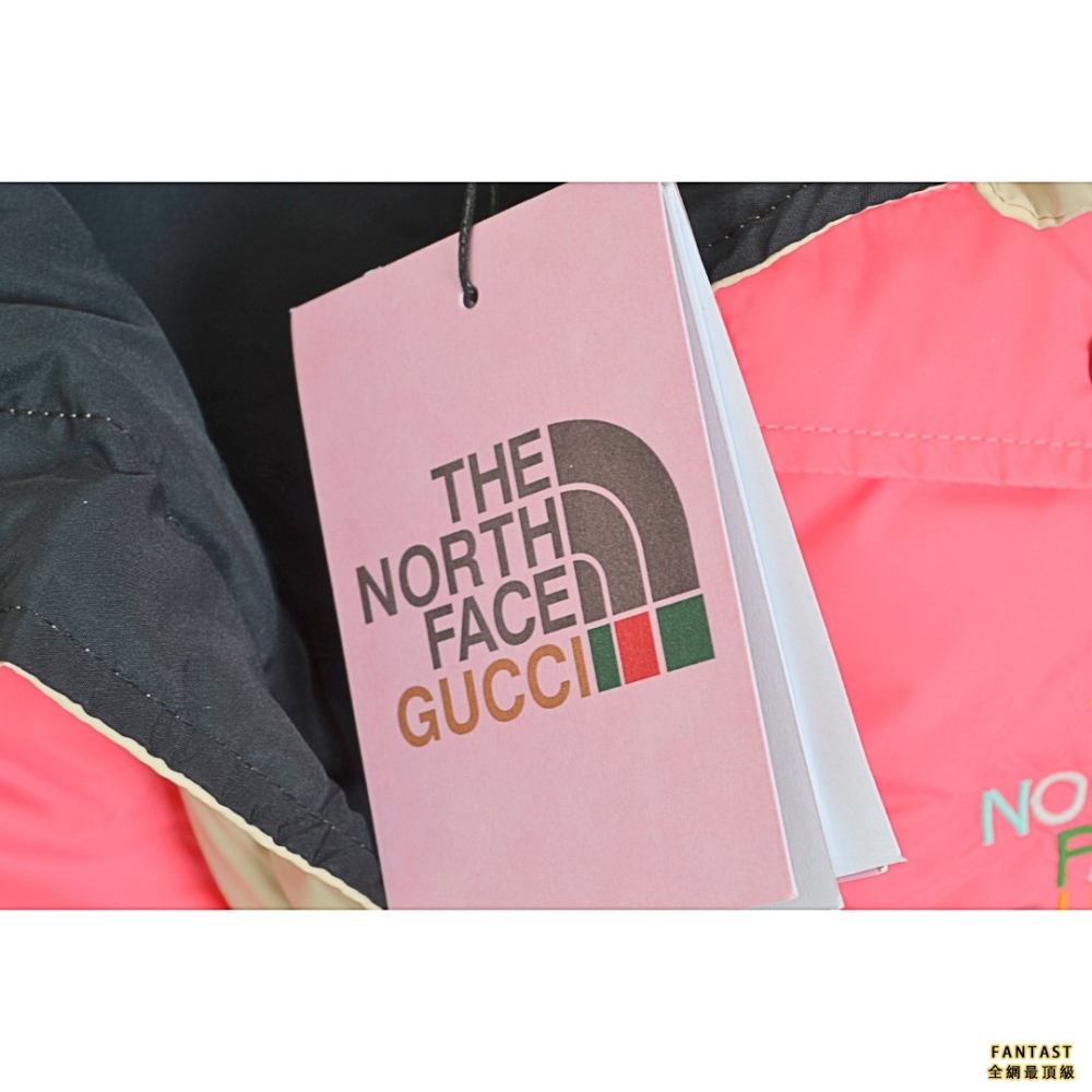 Gucci古馳 X THE NORTH FACE北面 聯名款立領羽絨馬甲 