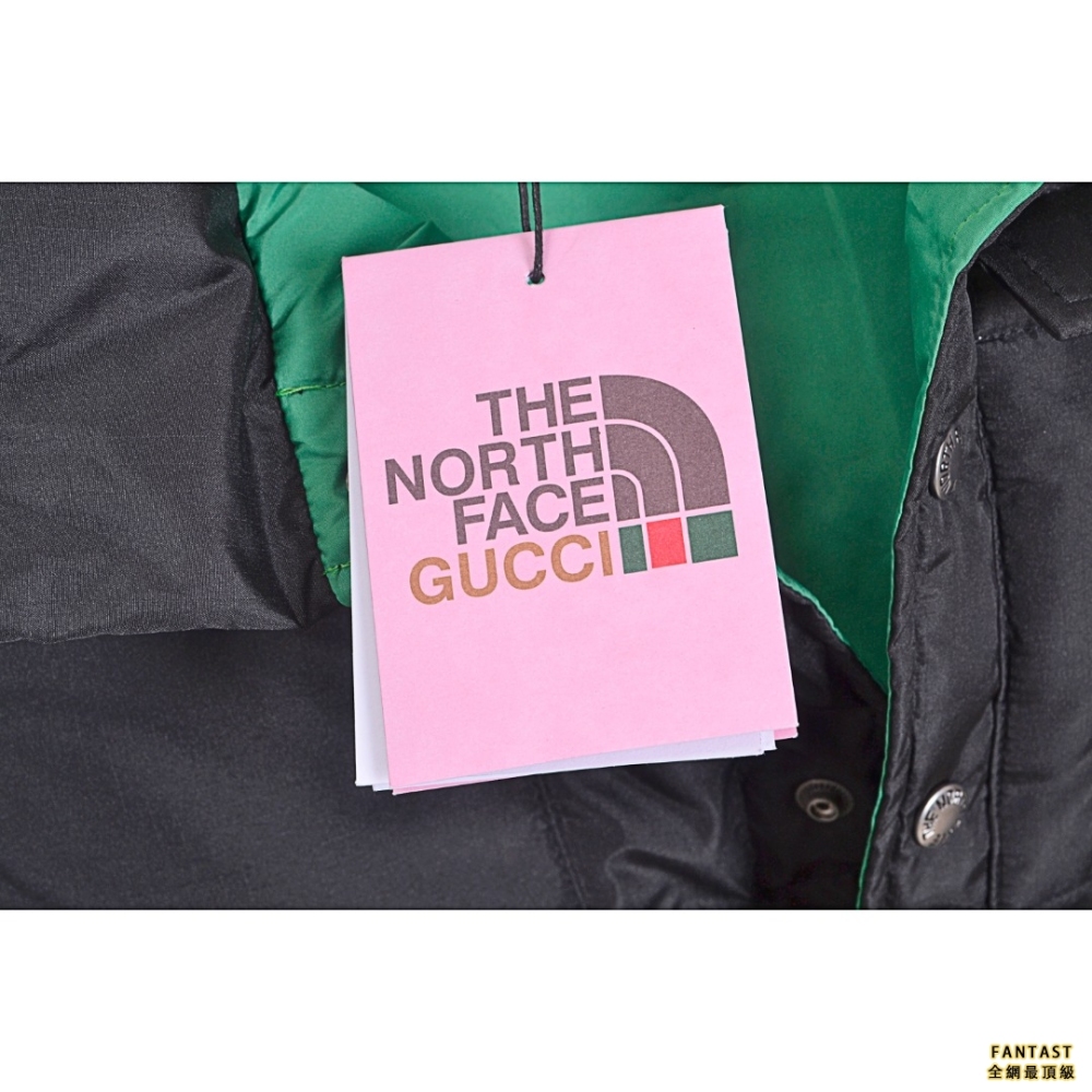 Gucci古馳 X THE NORTH FACE北面 聯名款立領羽絨馬甲 