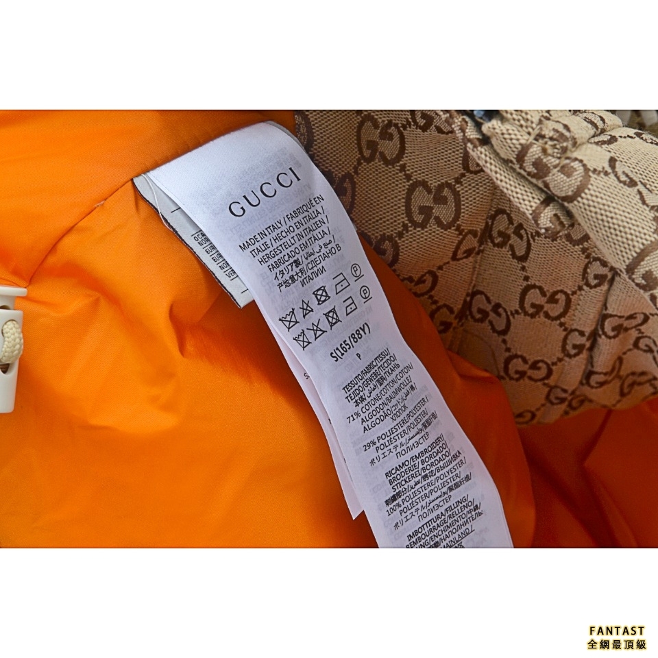 Gucci X The North Face 北面聯名古馳老花logo羽絨服