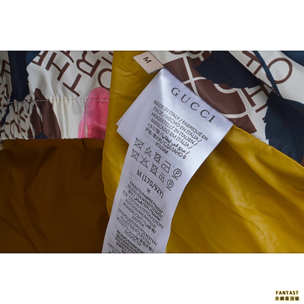 Gucci X The North face 聯名款 花卉馬蹄 連帽羽絨服