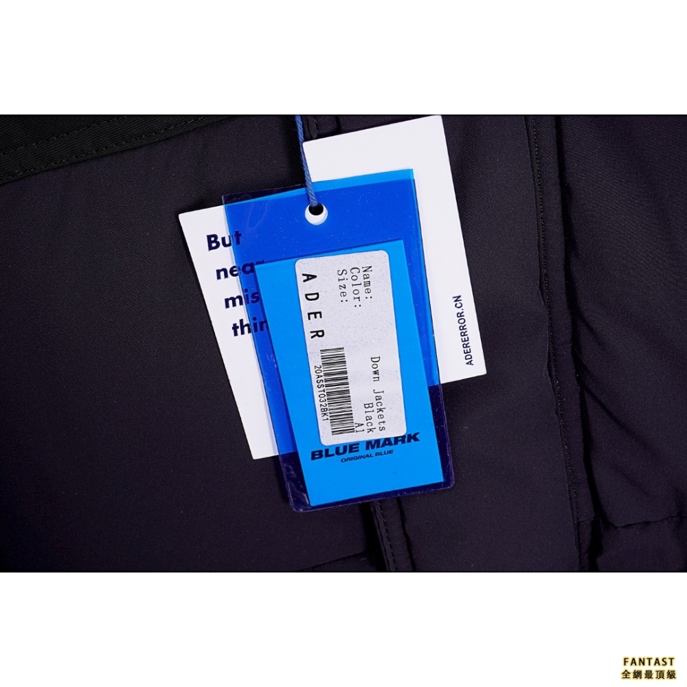 ADER 22Fw撞色不對稱羽絨服 