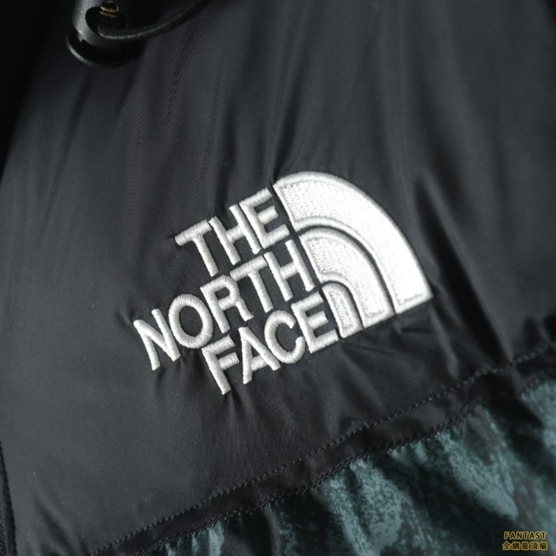 The North Face北面 1996限量黑綠斑馬羽絨服