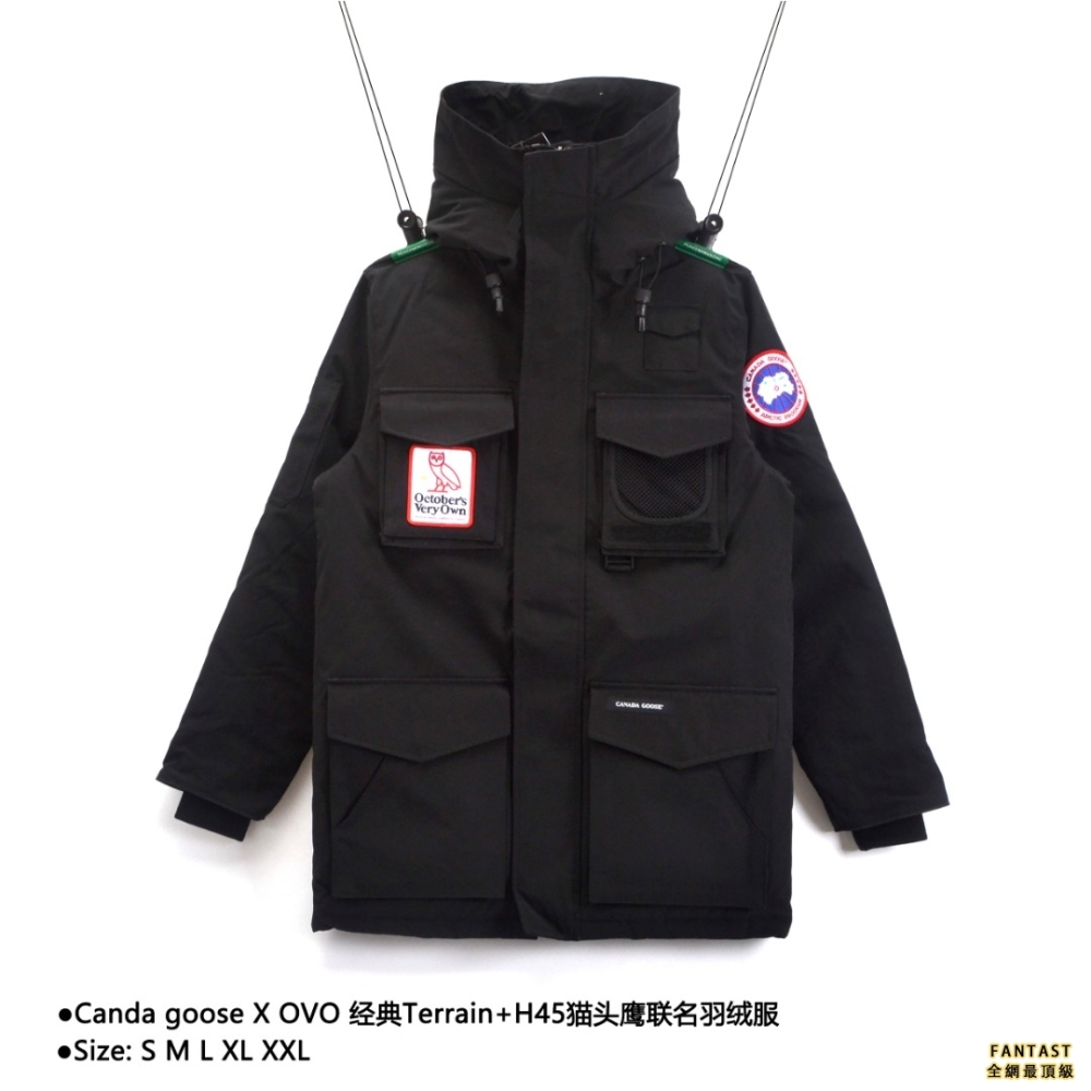 Canda goose X OVO 經典Terrain+H45貓頭鷹聯名羽絨服