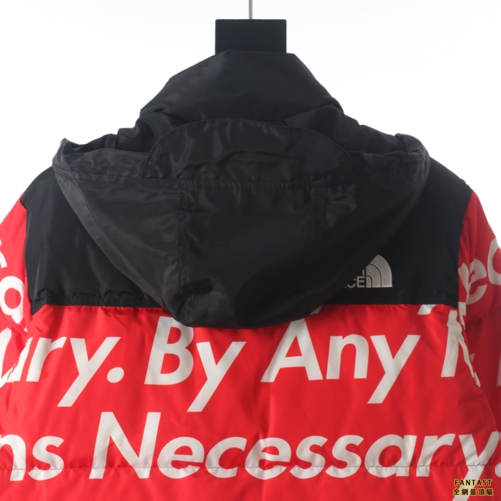 SUPREME / The north face北面 聯名不擇手段彈幕羽絨服