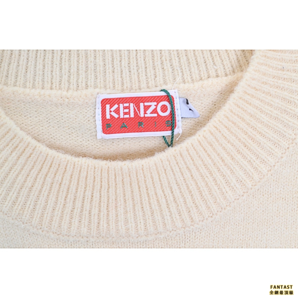 KENZO 22FW 小紅花圓領毛衣