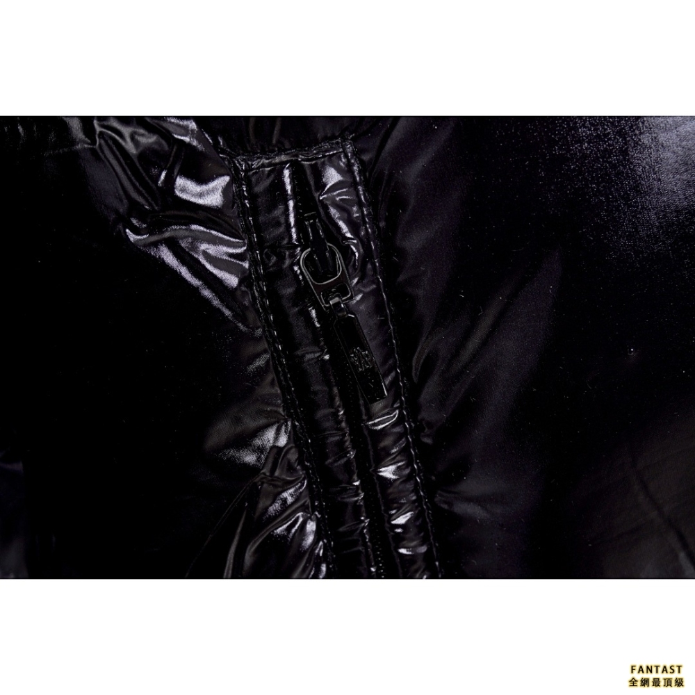 Moncler/蒙口 手臂徽標Logo立領衍縫拼接短款羽絨服（女款）