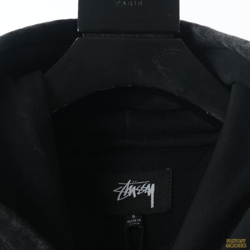 Stussy/斯圖西 22FW重水洗做舊帶帽衛衣