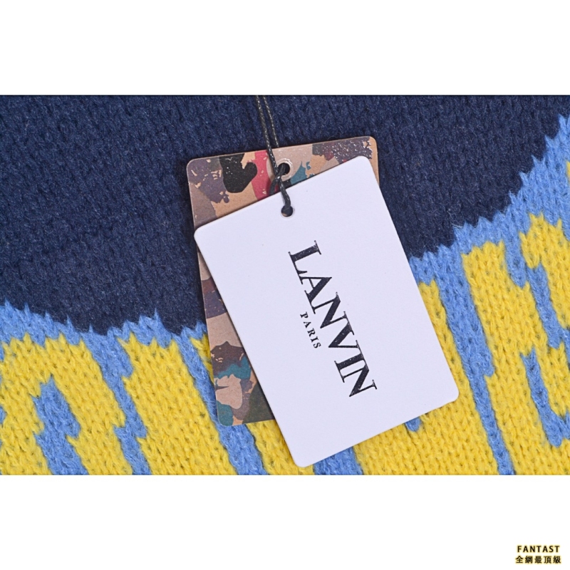 Lanvin/浪凡 22fw 針織蝙蝠俠logo毛衣