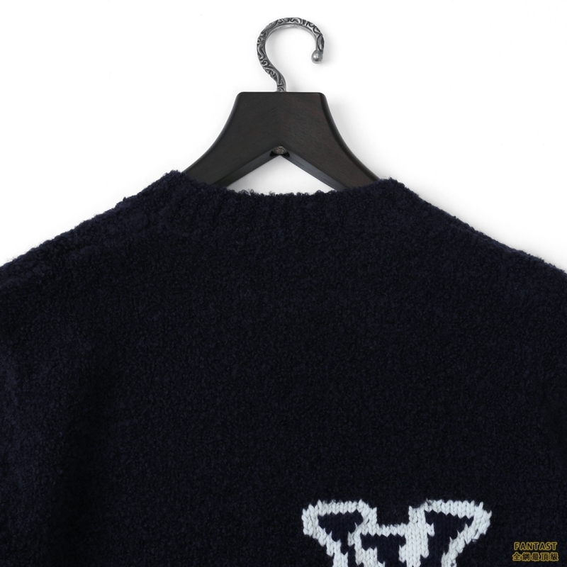 路易威登LOUIS VUITTON 22ss 胸口logo泰迪毛衣