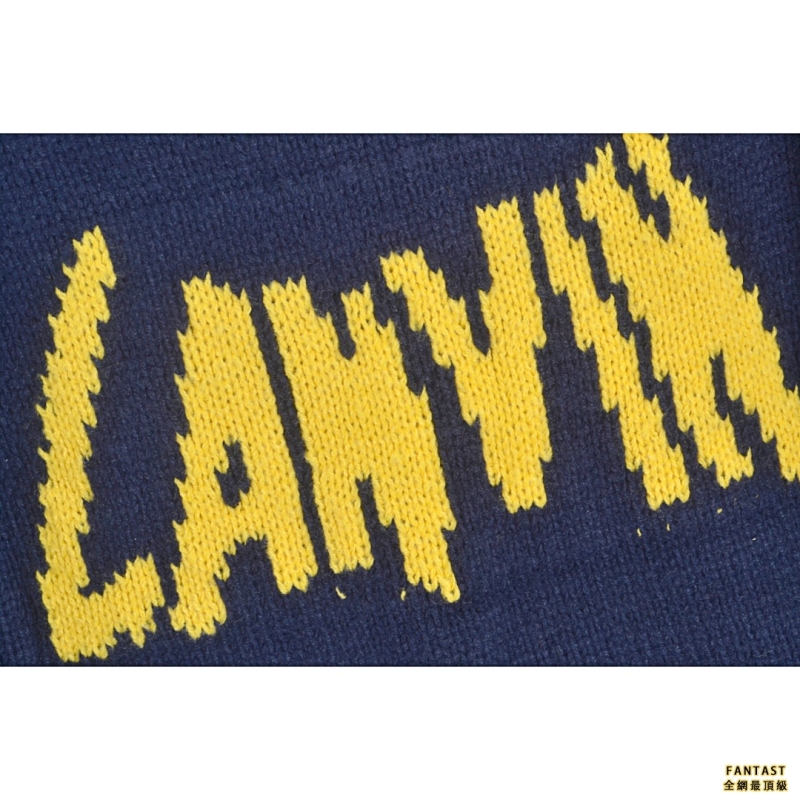 Lanvin/浪凡 22fw 針織蝙蝠俠logo毛衣
