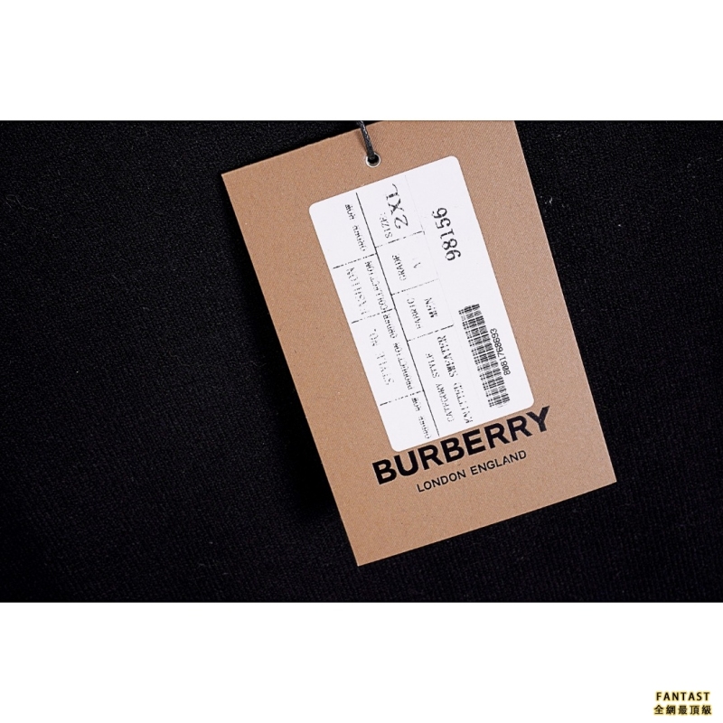 BURBERRY/巴寶莉 22FW 手臂補丁格紋圓領衛衣毛衣