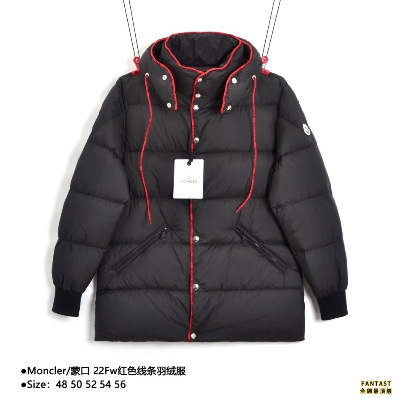 Moncler/蒙口 22Fw紅色線條羽絨服