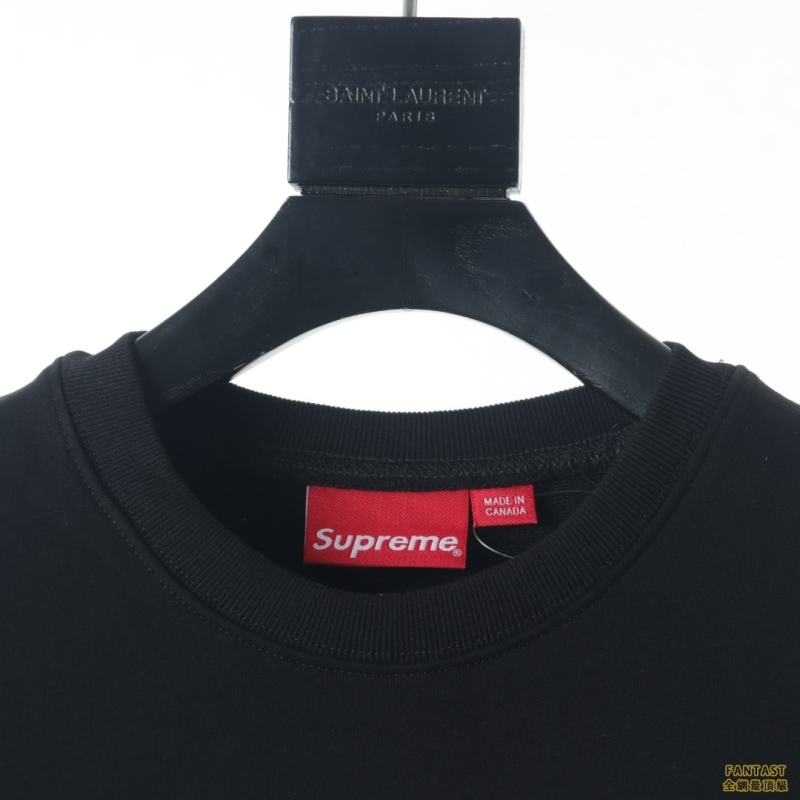 Supreme 22fw 重影字母刺繡圓領衛衣