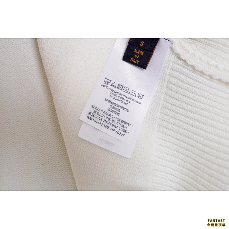 Louis Vuitton/路易威登 x NIGO聯名合作款愛心提花休閒圓領毛衣
