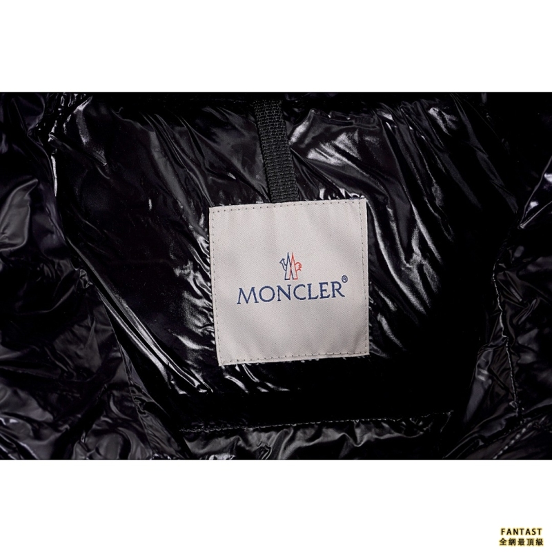 Moncler/蒙口 手臂徽標Logo立領衍縫拼接短款羽絨服（女款）